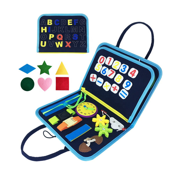 BABY BUSY SENSORY TOY BOOK 5 FOLDS