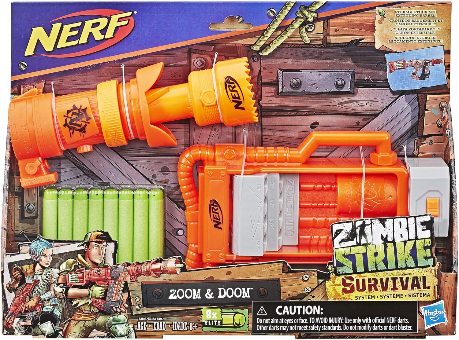 NERF ZOMBIE ZOOM & DOOM GUN YL E3106 – VarietyCentre.PK