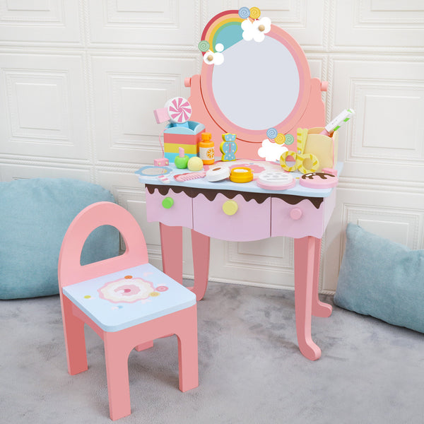 MINI WOODEN DRESSING TABLE FOR KIDS KBQ0007