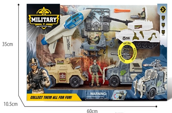 MILITARY PLAY SET WITH SOLDIERS