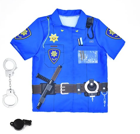 POLICE COSTUME SHIRT WITH ACCESORIES